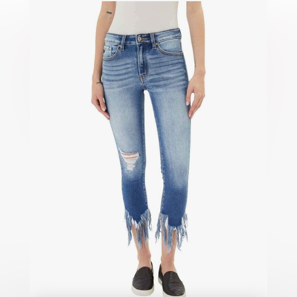 Light Wash Distressed Skinny Jeans